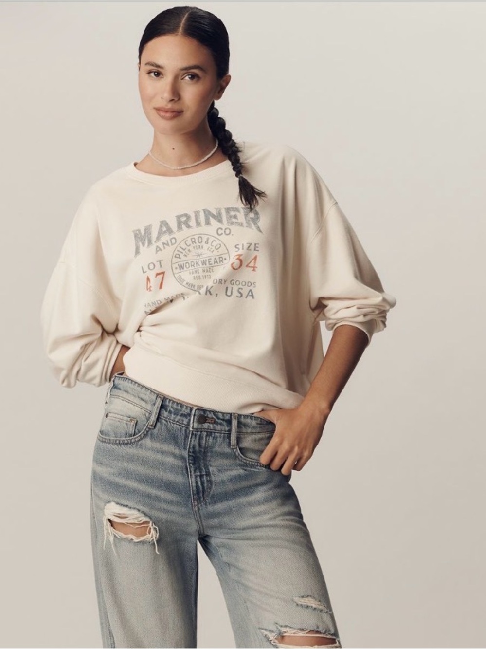 Anthropologie Mariner sweatshirt size L